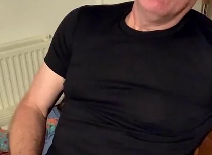Jerking--off Before Bed at the Table. Nice Ogasm