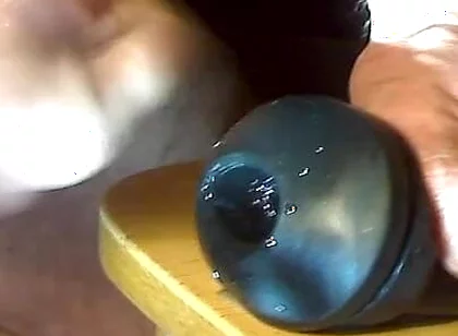 The Cock Wants to Feel the Tight Rubber Sleeve, and Cum From It!