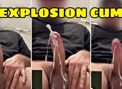 Sexy Gay Video Call Ends with an Explosive Slurp of Dripping Cum