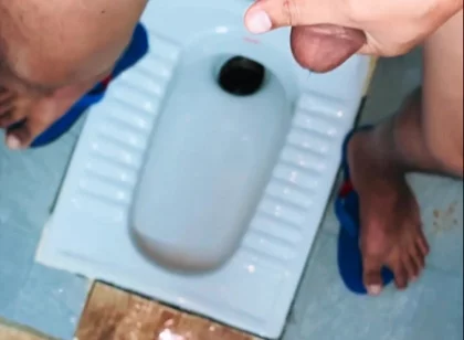 Desi Village Boy Cum Desi Bathroom