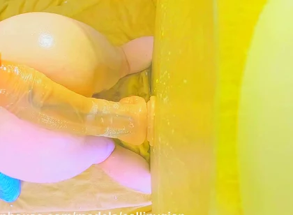 Mega Dildo Rips My Asshole Apart and Analgasm