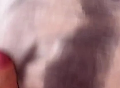 Masturbation with a Dick on a Pillow and Freehands Cum
