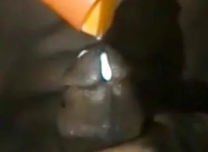 Passionately Stroking My BBC Cumming Hard