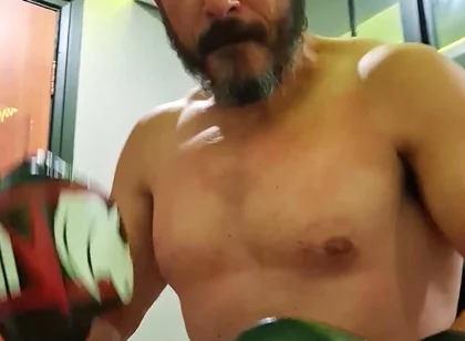 Gouine Wrestler - POV Muscle Worship Training Session