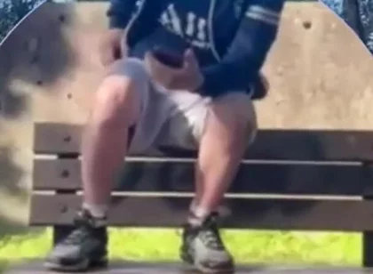 Amateur Boy Lost a Bet and Had to Expose and Touch His Cock in a Park
