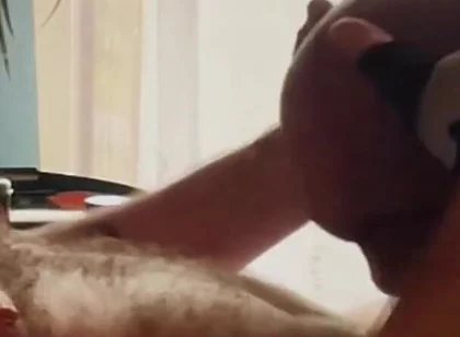 Daddy Bear Gloves Domination & Throat Fuck