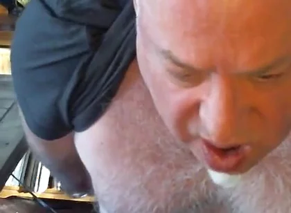 Bear Jerks off on Cam Makes Guy Watching Shoot
