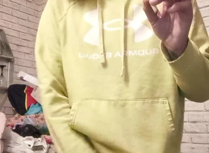 Smoking and Playing with My Big Dick