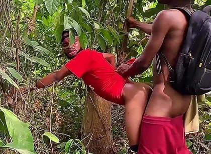 Two Class Mate Fucking in a Bush