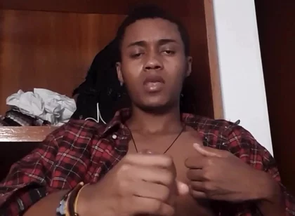 Horny BBC Guy Stroking Until Explosive Load in His Room - Face Visible