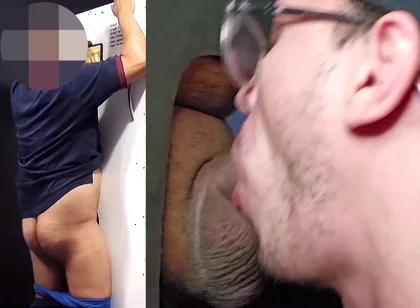 Straight, Married and Uncut App Driver Was Near Gloryhole and Decided to Relieve Himself!