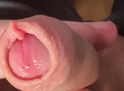 Play with My Little Cock and the Long Foreskin (slow Motion)
