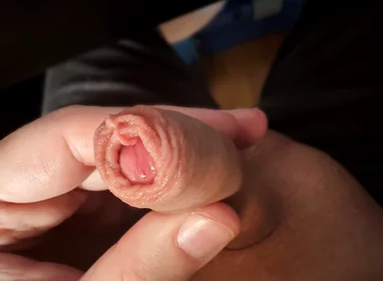 Play with My Little Cock and the Long Foreskin (slow Motion)