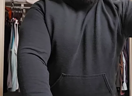 Thick Bearded Stepdaddy Blows Load Through Pajama Pants