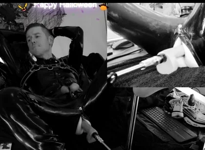 Rubber Halloween Black N White