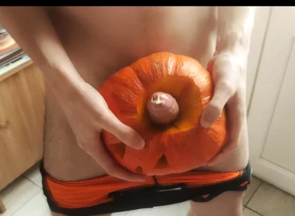 French Twink Fuck a Pumpkin Best Vegetable to Fuck (halloween Video)