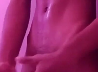 Risky BBC in Neighbor’s Bathroom - Covered in Lube & Spit Intense Stroking