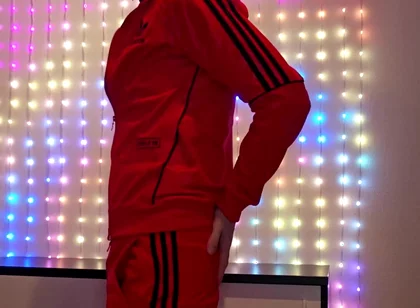 Red Adidas Tracksuit
