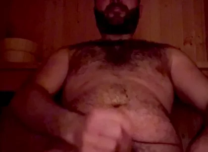 The House I’m Staying in Has a Sauna! Couldn’t Help Myself and Have a Massive Wank in It!