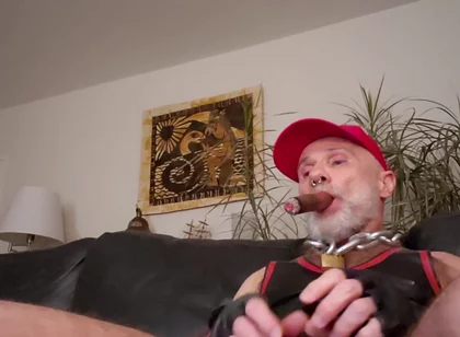 Cigardad on His Couch