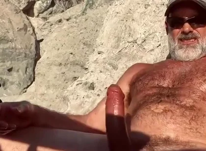 Gayhub24 - Stepdaddy Gooner Jack Off Instruction At The Beach