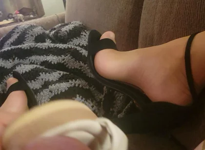 Fucking Girlfriend's Shoes in Nylons and Brittany's Heels