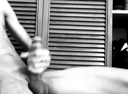 Monochrome BBC Stroking Session - Intense Handjob and Cum Black20one