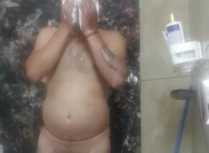 Indian Desi Man Enjoy Shower and Masterbation Show