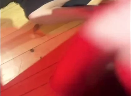 Amateur Boy Pissing in a Glass Held in His Friend's Mouth