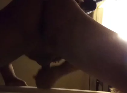 Cumming on the Bathroom Table