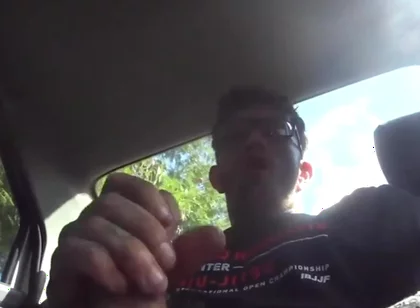 Jerking off in the Car