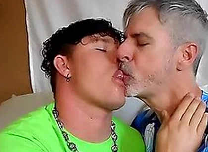 Richard Lennox And Leo Blue Share An Intense Stepdaddy Boy Makeout Session