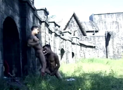 Young Hung Muscle Stud Pounds His Lover Anal Outdoors and Shoots a Thick Cumshot