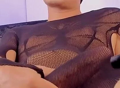 Good Boy Femboy Ken Masturbates in Tights and Asks to Be Watched