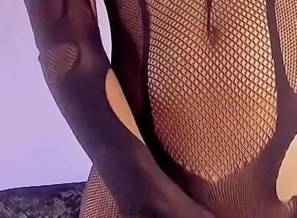 Femboy Ken Dresses up as a Whore and Plays Only with His Verca in Tights