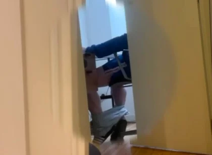 Caught My Straight Flatmate Jerking off to Porn