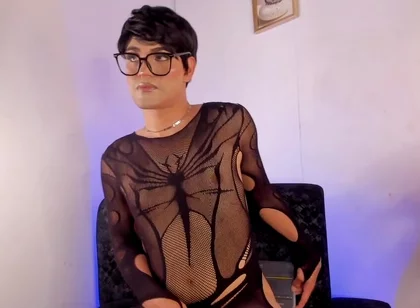 Ken Femboy Dances in Front of the Camera Dressed as a Whore Sissy