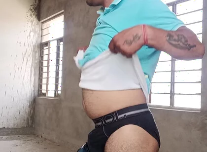 Indian Desi Police Officer Stepfather Get Suckiing and Shower with Neighbour Stepfather and Army Officer