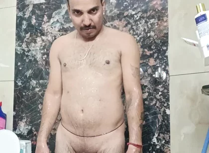 Indian Desi Police Officer Stepfather Get Suckiing and Shower with Neighbour Stepfather and Army Officer Stepfather