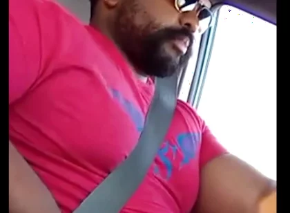 Stepdaddy Drives You While Massaging His Cock