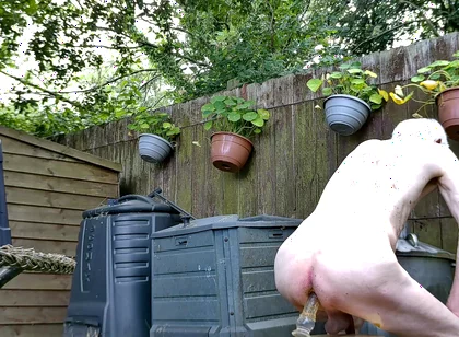 Live Outdoor Strip,dildo and Sounding Show with Cum