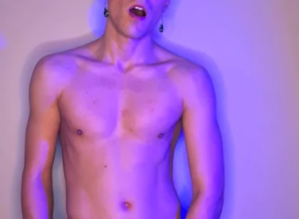 Green-haired Twink Strokes It Standing