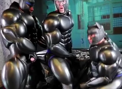 Superhero puppies boys orgy