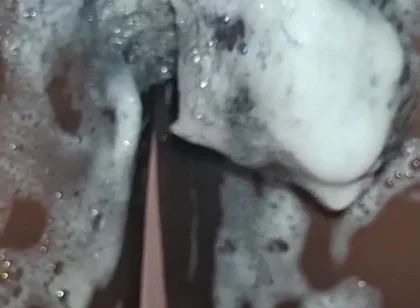 Cms Cleaning His Big Black Uncut Cock