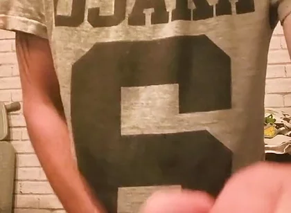 Big Dick Wanking and Smoking