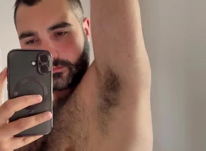 Giving a Sniff to My Hairy Pits After the Gym
