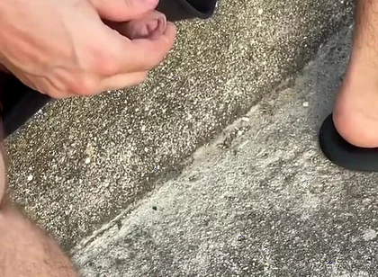 Amateur Straight Boy Lost a Bet He Has to Expose His Cock in the Street and Either Piss or Cum