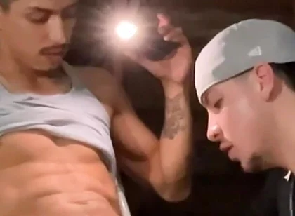 Garage Sucker Big Cock Sucker Blowjob Caught Dick Slurper