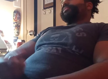 BBC Bear Cam Show Jerk and Cum