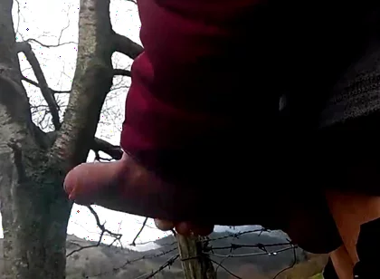 Man with a Cock Fat and Long Massages Her on the Mountain, a Goatherd Interrupted